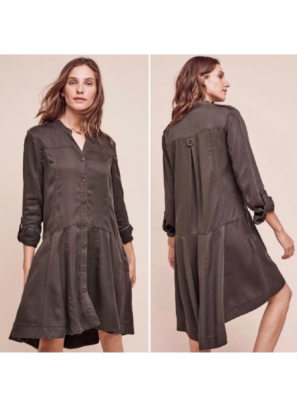 Anthropologie Holding Horses Button Down Mariona Dress